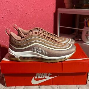 Nike Women's Air Max 97 in Tan and White